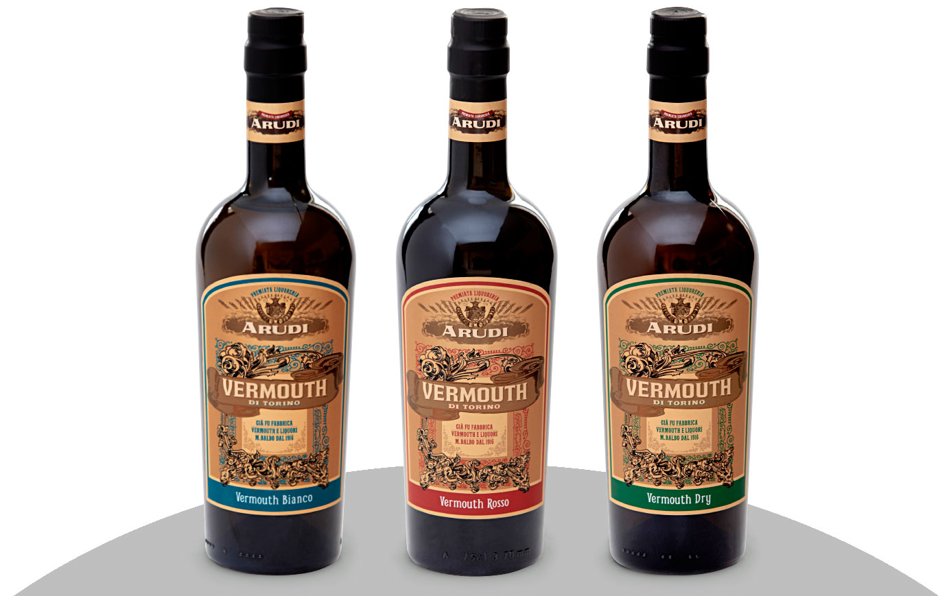 Vermouth di Torino Rosso, Bianco, Dry :: Arudi Vermouth & Bitters Torino