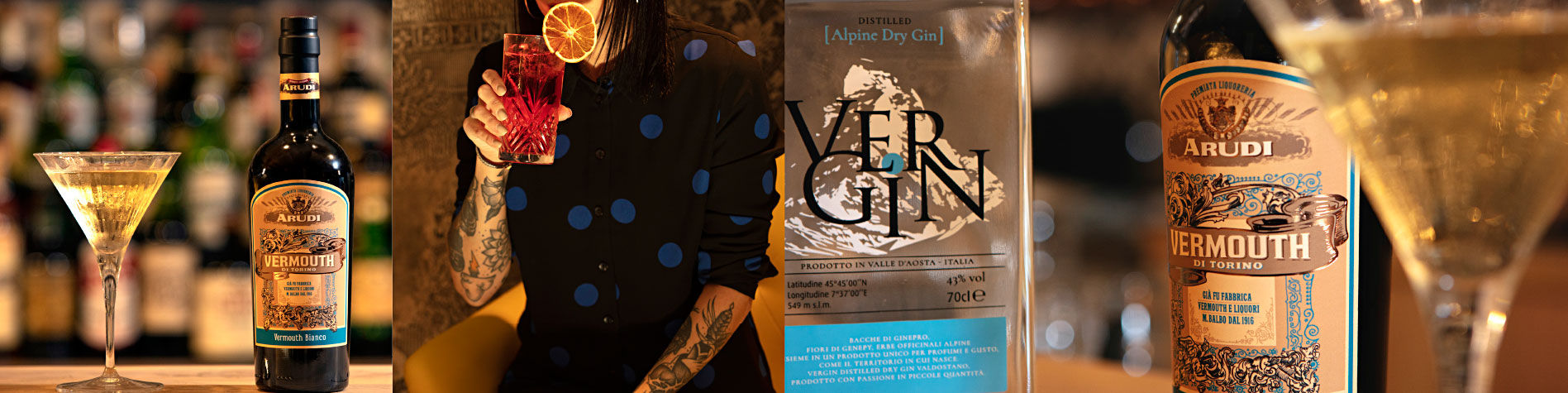 Arudi Vermouth & Bitters :: Vermouth di Torino Arudi, Vergin Vertosan, Vermouth Arudi Bianco, Vermouth di Torino Rosso, Vermouth Arudi Dry, Bitter Arudi