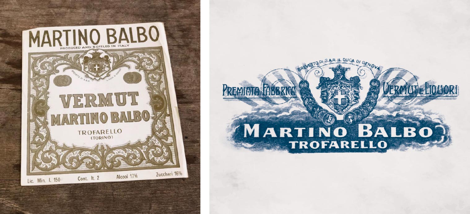 Premiata Fabbrica Vermouth e Liquori Martino Balbo :: Arudi Vermouth & Bitters Torino